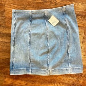 Free People Denim Mini Skirt
